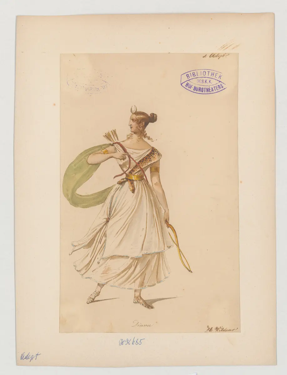 Der Adept, Titel der Serie: Figurinen des k.k. Hof-Burgtheaters