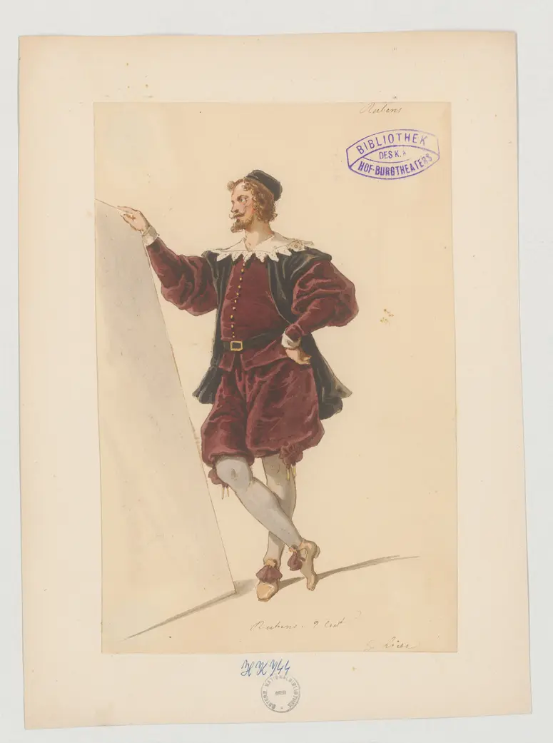 Rubens in Madrid, Titel der Serie: Figurinen des k.k. Hof-Burgtheaters