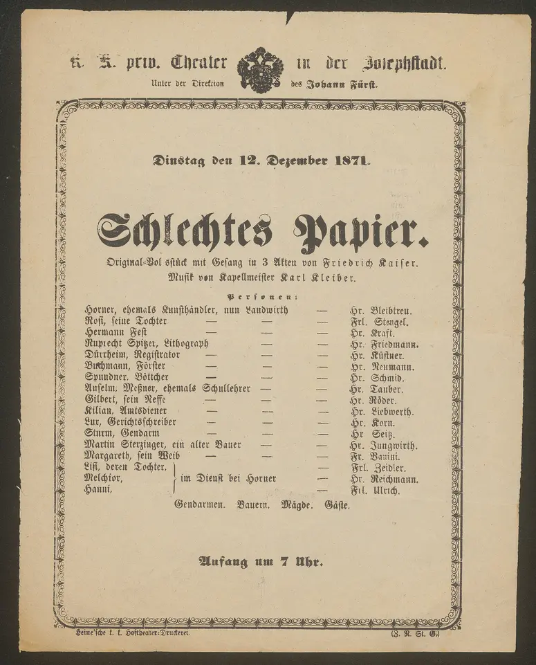 Schlechtes Papier