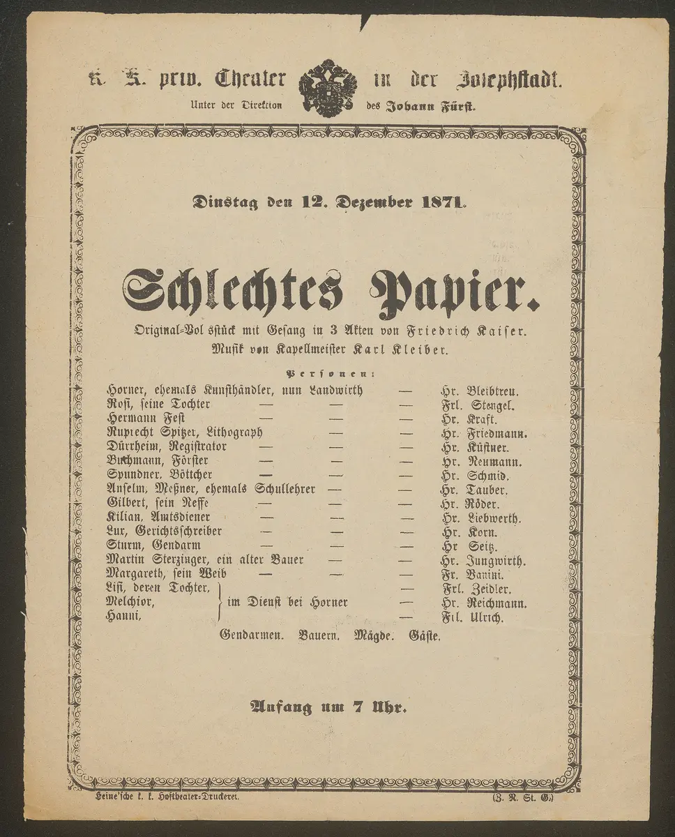 Schlechtes Papier