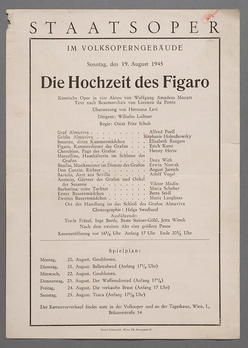 Die Hochzeit des Figaro