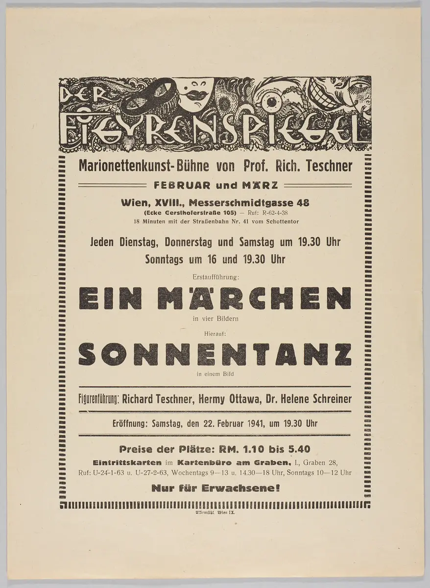 Der Figurenspiegel, Verweis auf Stücktitel: Ein Märchen, Verweis auf Stücktitel: Sonnentanz