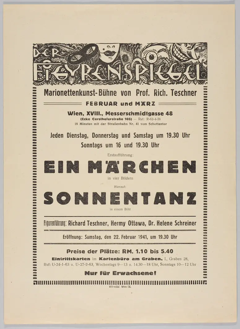 Der Figurenspiegel, Verweis auf Stücktitel: Ein Märchen, Verweis auf Stücktitel: Sonnentanz