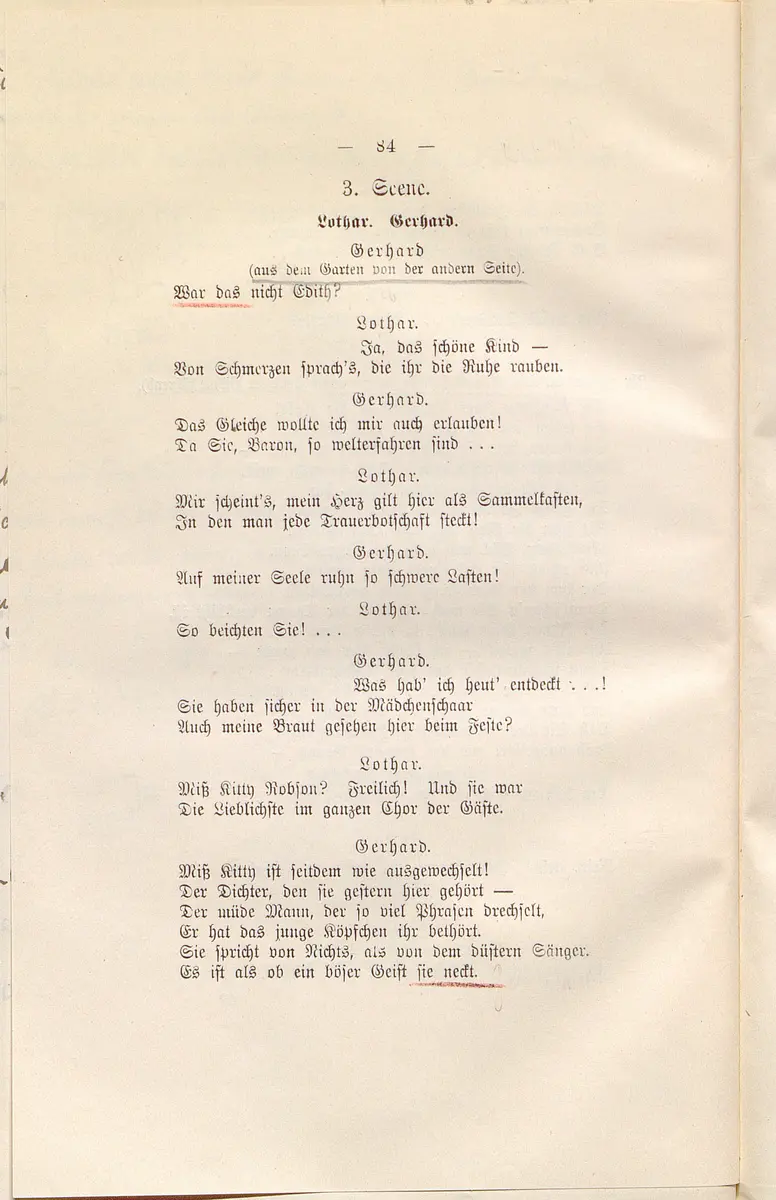 Die Fee Caprice. Lustspiel in 3 Akten
