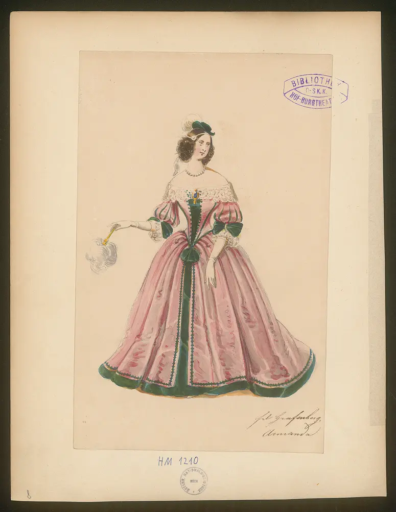 Das Urbild des Tartüffe, Titel der Serie: Figurinen des k.k. Hof-Burgtheaters