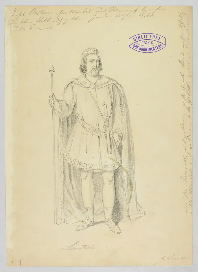 Ein Wintermärchen, Originaltitel: The Winter's Tale, Titel der Serie: Figurinen des k.k. Hof-Burgtheaters