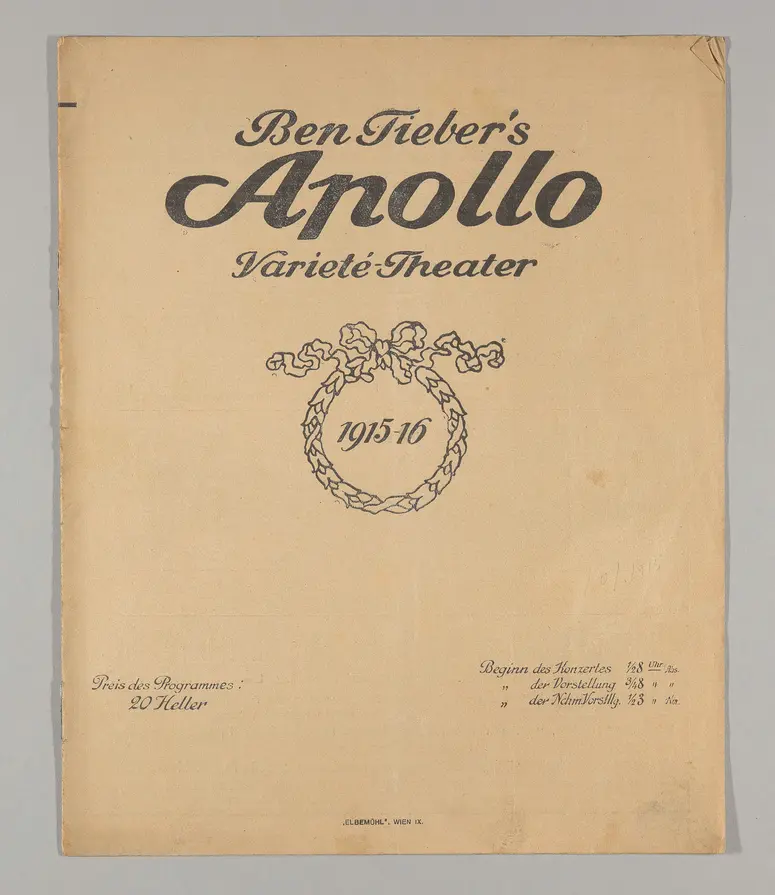 Ben Tieber's Apollo Varieté-Theater, Verweis auf Stücktitel: Otto oder Otto?!