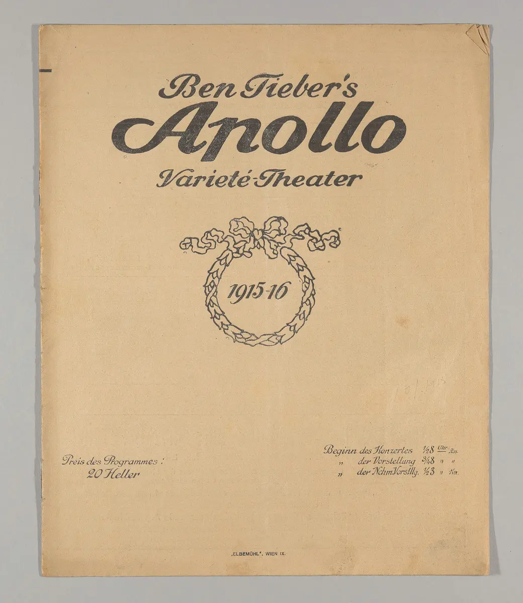 Ben Tieber's Apollo Varieté-Theater, Verweis auf Stücktitel: Otto oder Otto?!