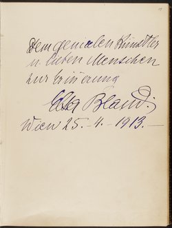 Gästebuch. Atelier Franz-Xaver Setzer, Wien