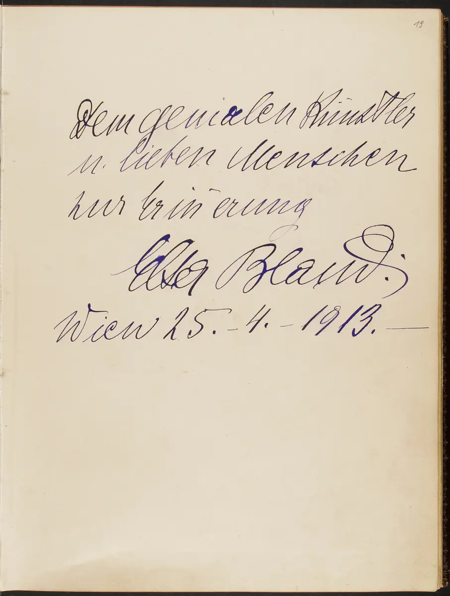 Gästebuch. Atelier Franz-Xaver Setzer, Wien