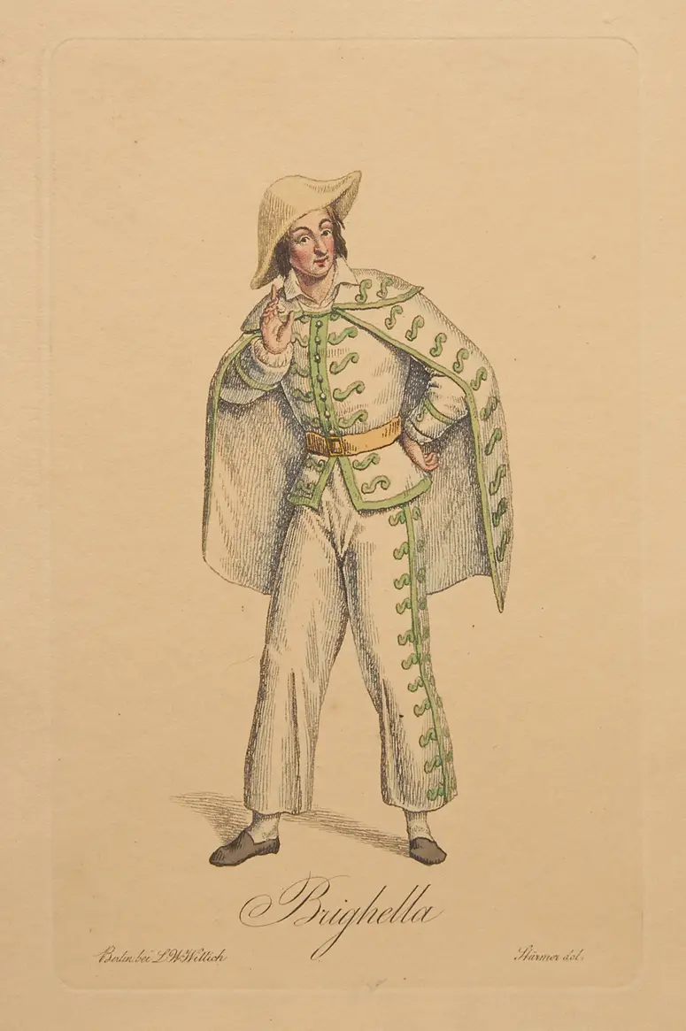 Brighella, Suchtitel: Commedia dell'arte