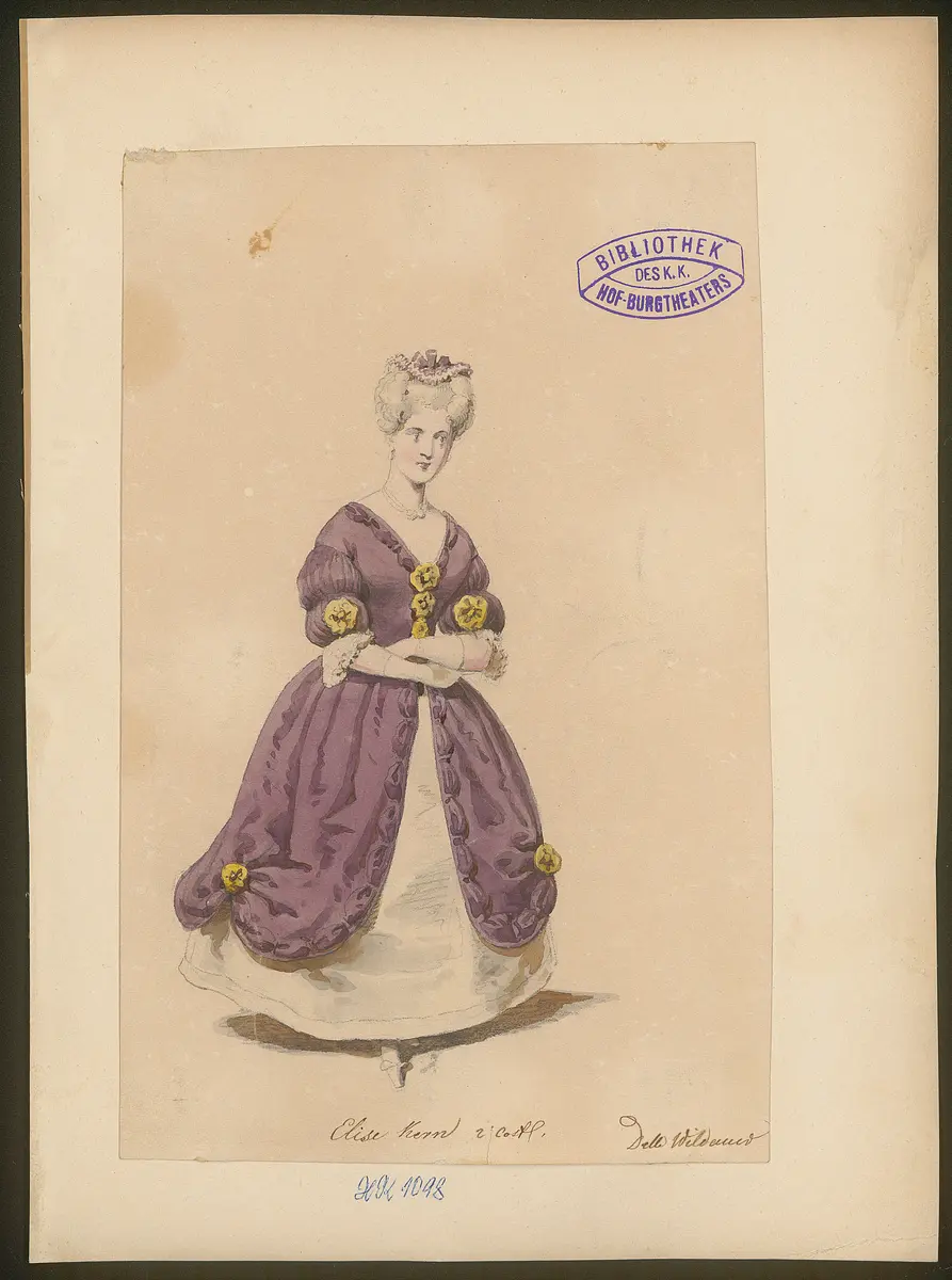 Karoline Neuber, Titel der Serie: Figurinen des k.k. Hof-Burgtheaters