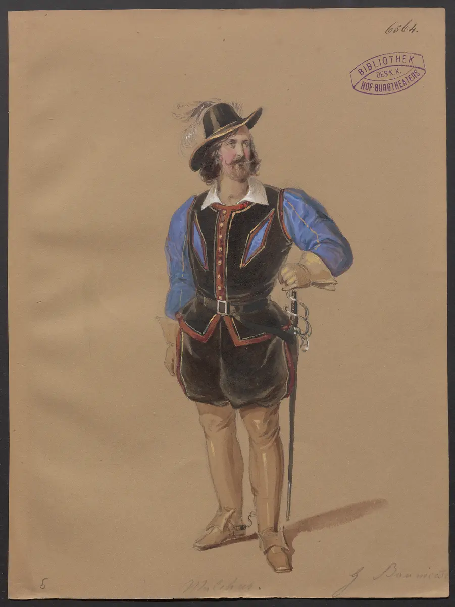 Die Grafen von der Esche, Titel der Serie: Figurinen des k.k. Hof-Burgtheaters