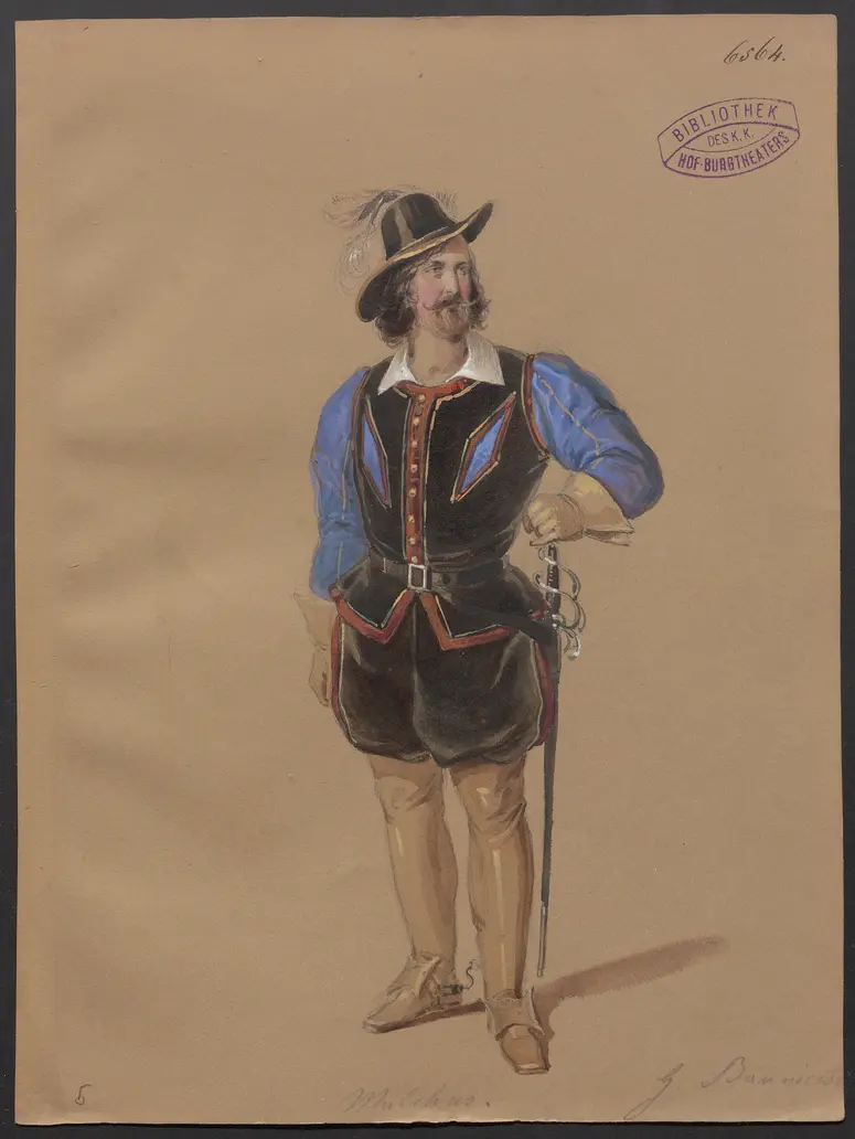 Die Grafen von der Esche, Titel der Serie: Figurinen des k.k. Hof-Burgtheaters