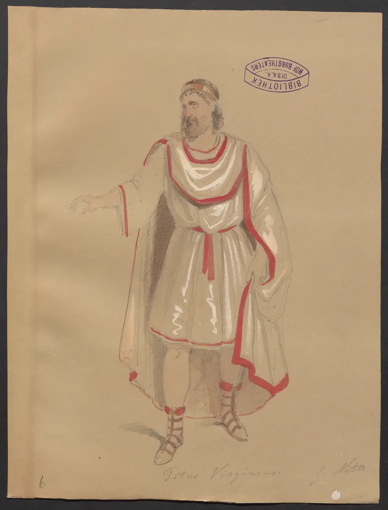 Die Fabier, Titel der Serie: Figurinen des k.k. Hof-Burgtheaters
