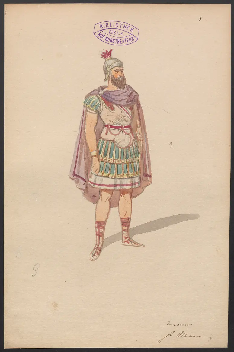 Sophonisbe, Titel der Serie: Figurinen des k.k. Hof-Burgtheaters