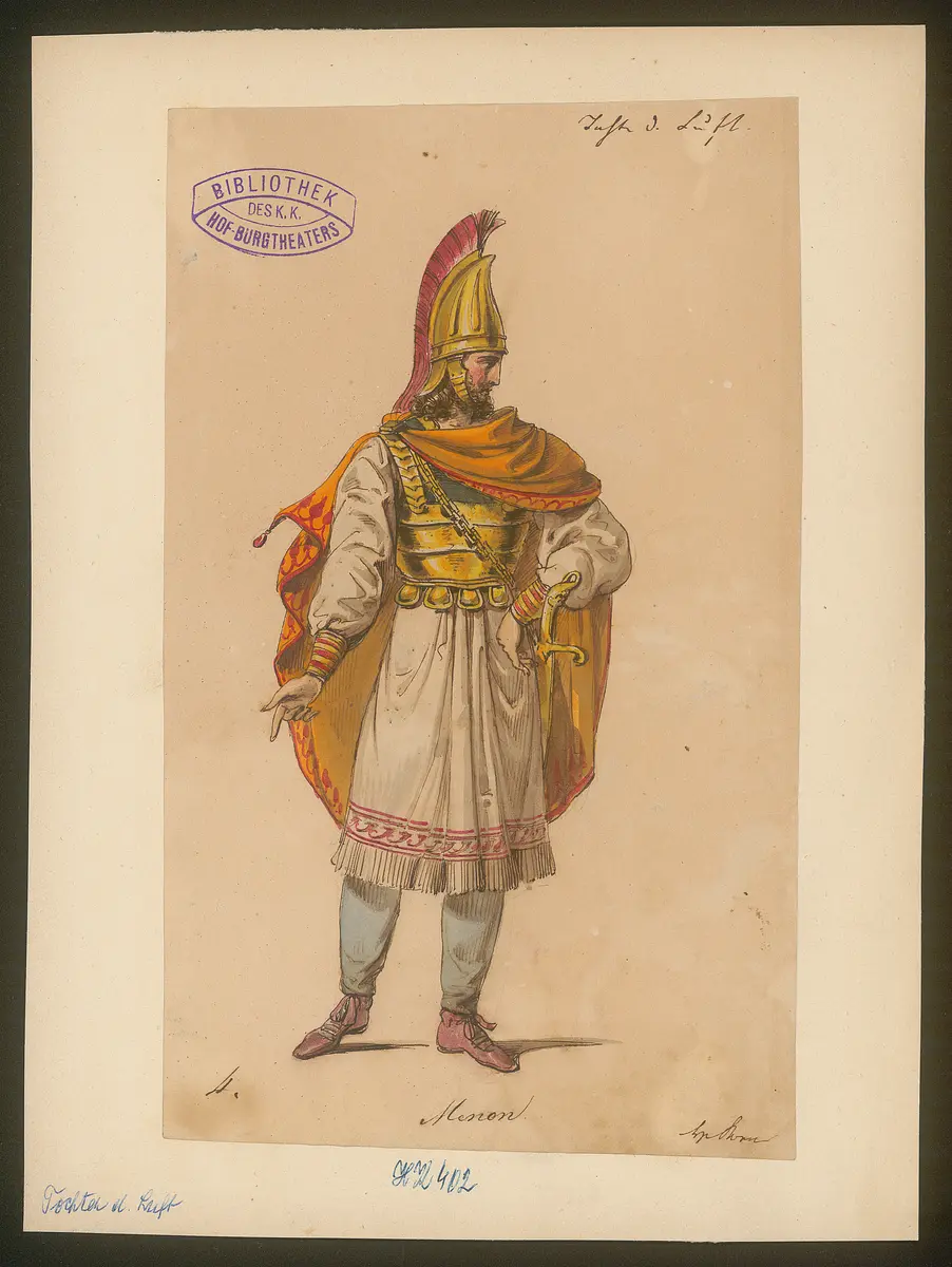 Die Tochter der Luft, Originaltitel: La hija del aire, Titel der Serie: Figurinen des k.k. Hof-Burgtheaters