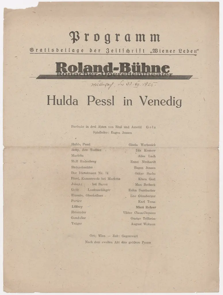 Hulda Pessl in Venedig