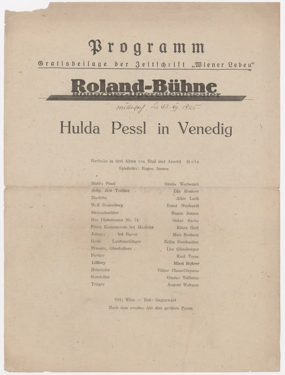 Hulda Pessl in Venedig