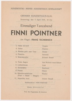Einmaliger Tanzabend Finni Pointner