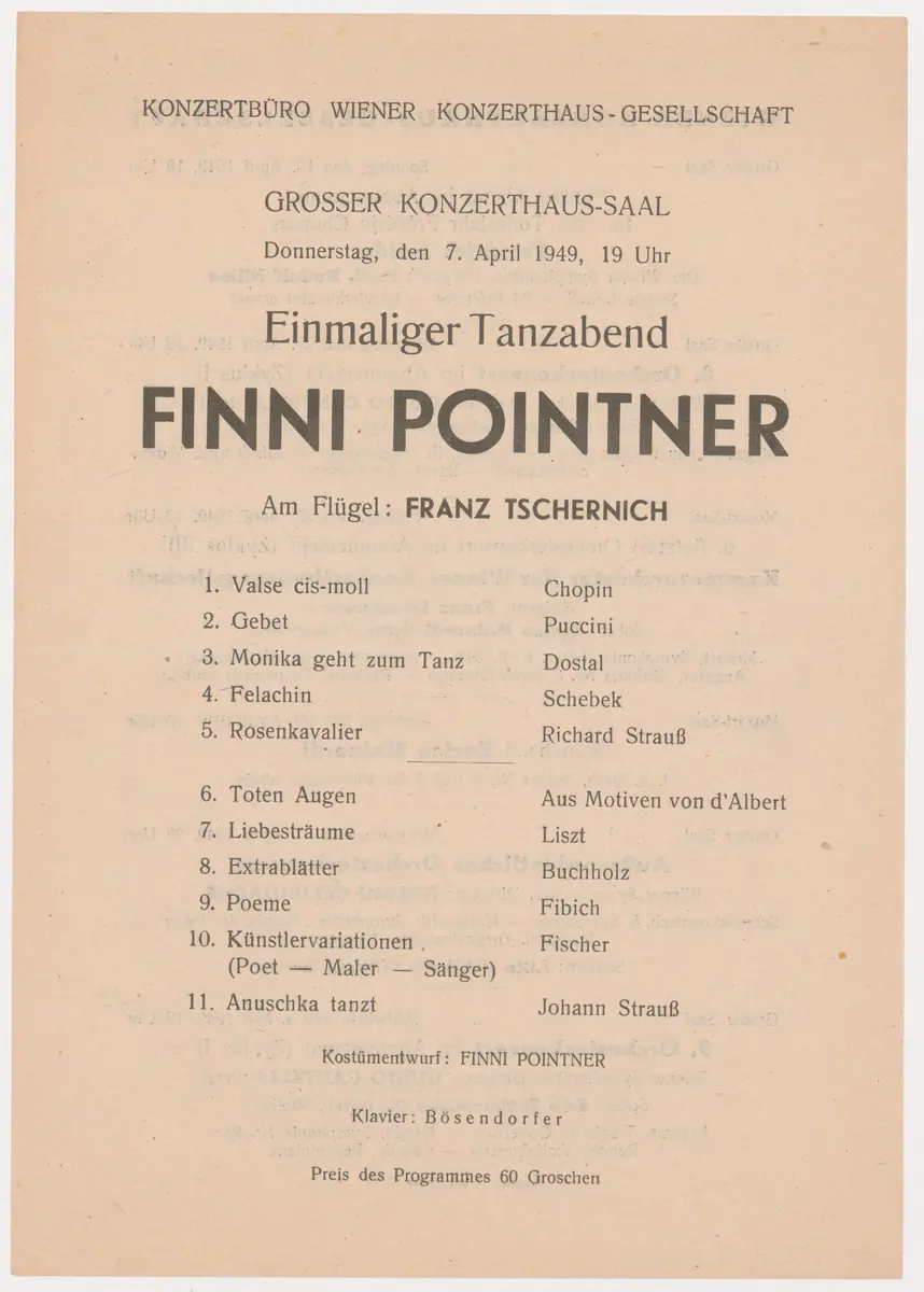 Einmaliger Tanzabend Finni Pointner