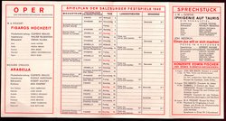 Salzburger Festspiele 1942, Verweis auf Stücktitel: Figaros Hochzeit, Verweis auf Stücktitel: Arabella, Verweis auf Stücktitel: Iphigenie auf Tauris, Verweis auf Stücktitel: Einen Jux will er sich machen