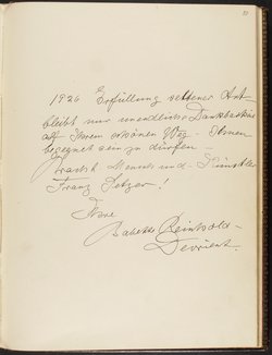 Gästebuch. Atelier Franz-Xaver Setzer, Wien