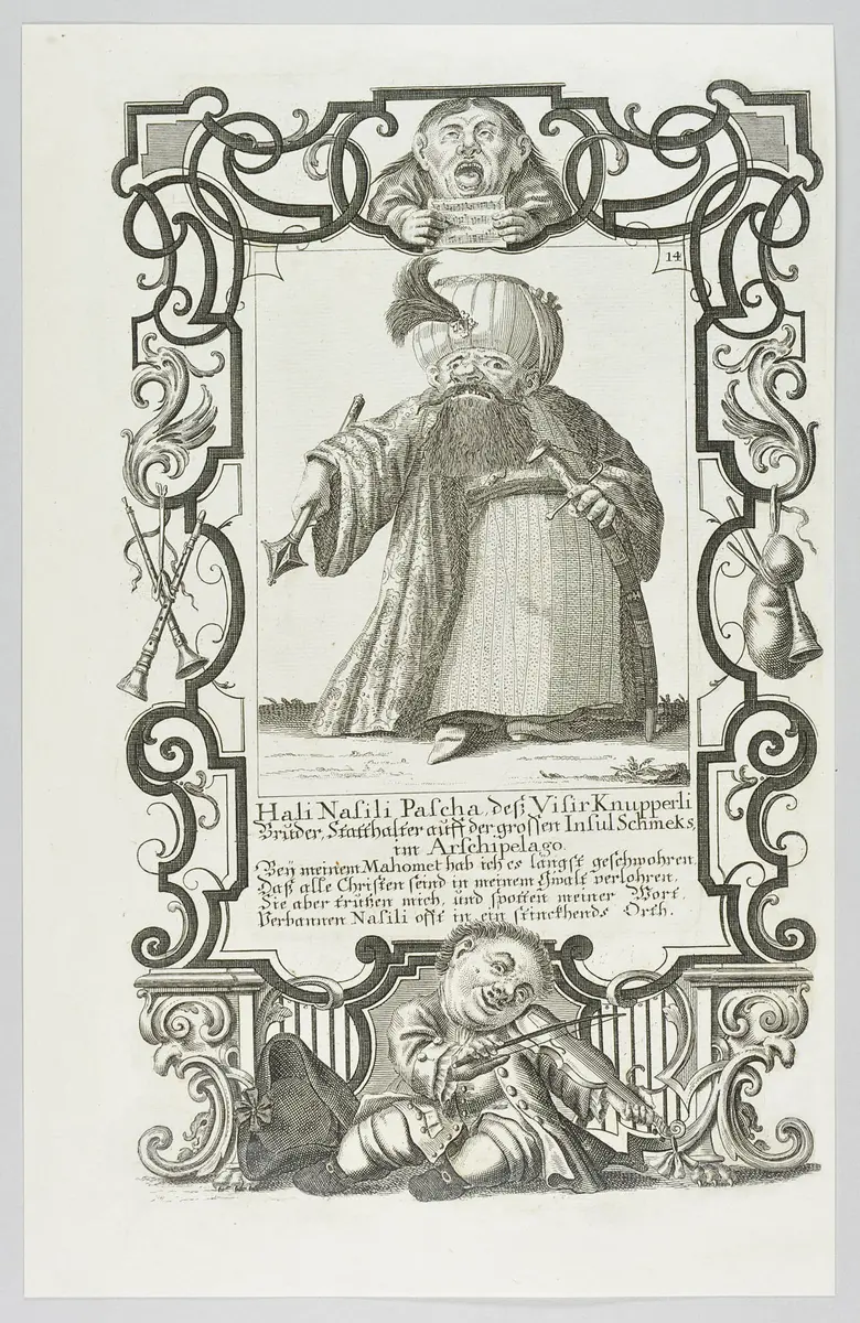Il Callotto resuscitato oder Neü eingerichtes Zwerchen Cabinett, Hali Nasili Pascha, deß Visir Knupperli Bruder ...