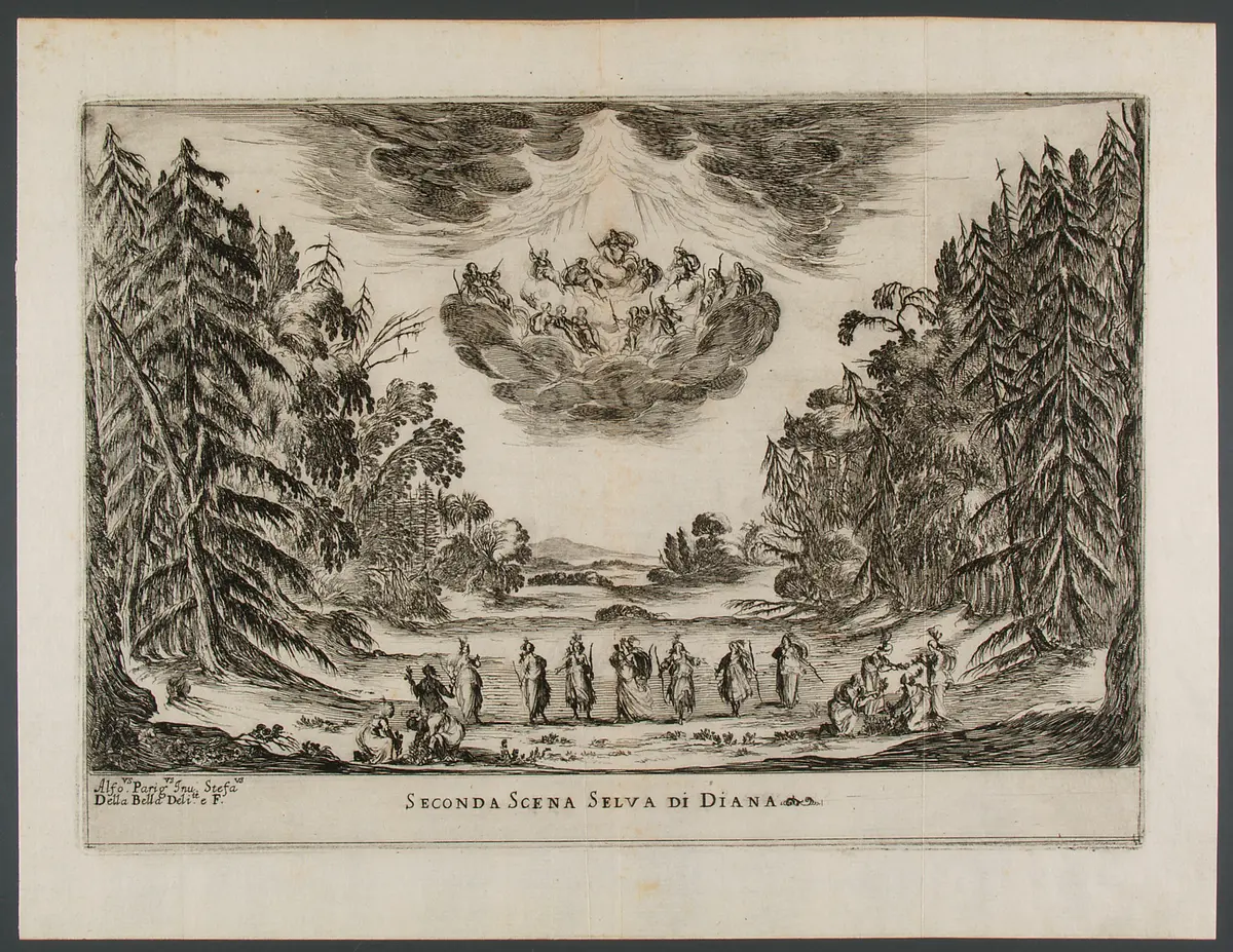 Le nozze degli dei, Titel in Vorlageform: Le nozze degli dei. Favola Dell Ab' Gio. Carlo Coppola Rappresentata in Musica in Firenze nelle reali nozze de serenis.mi Gran Duchi di Toschana Ferdinando II. e Vittoria Principessa d'Urbino