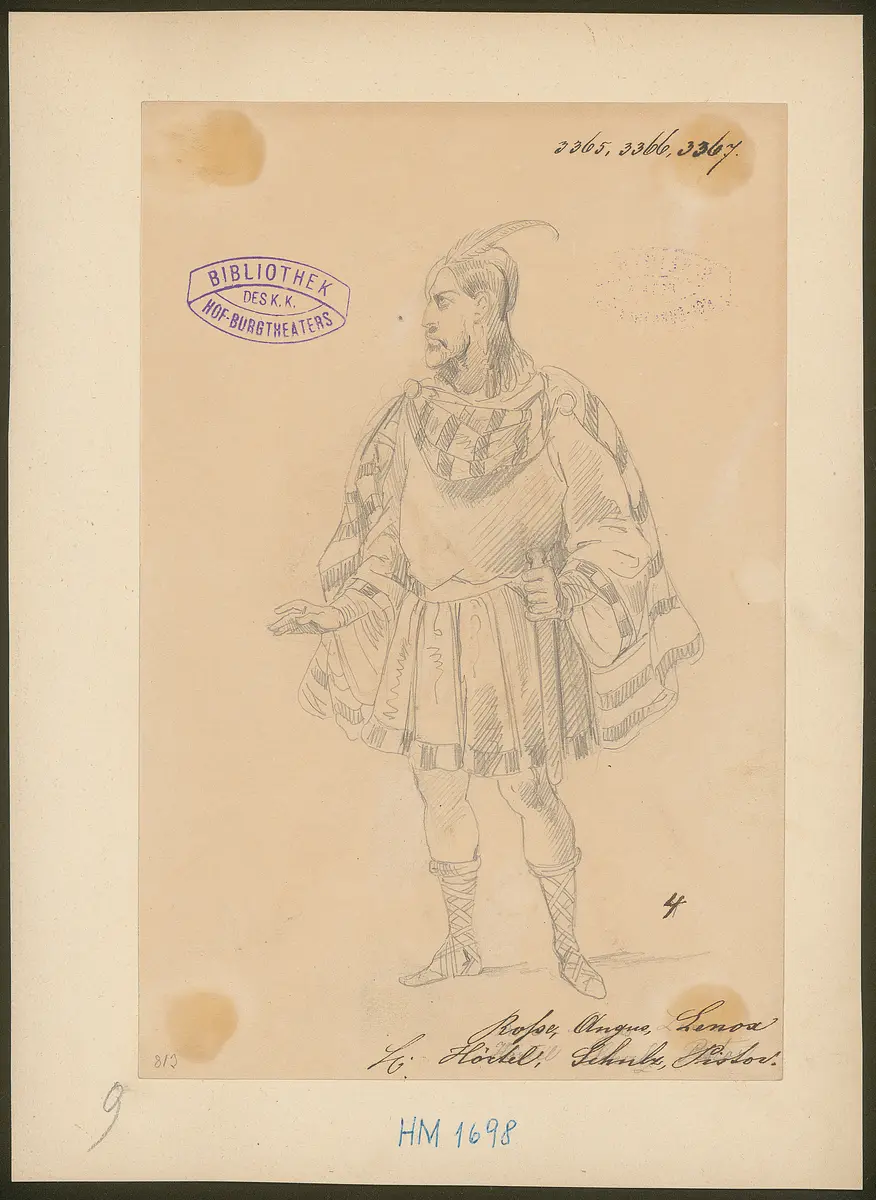 Macbeth, Titel der Serie: Figurinen des k.k. Hof-Burgtheaters