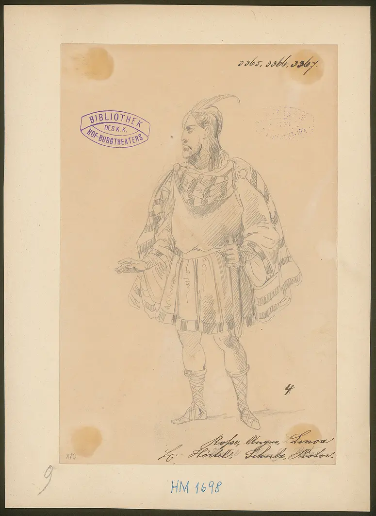 Macbeth, Titel der Serie: Figurinen des k.k. Hof-Burgtheaters