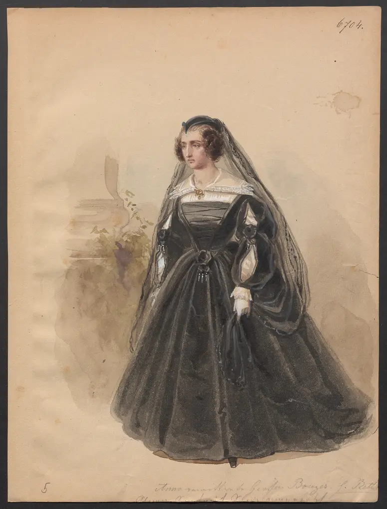 Don Juan de Austria, Titel der Serie: Figurinen des k.k. Hof-Burgtheaters