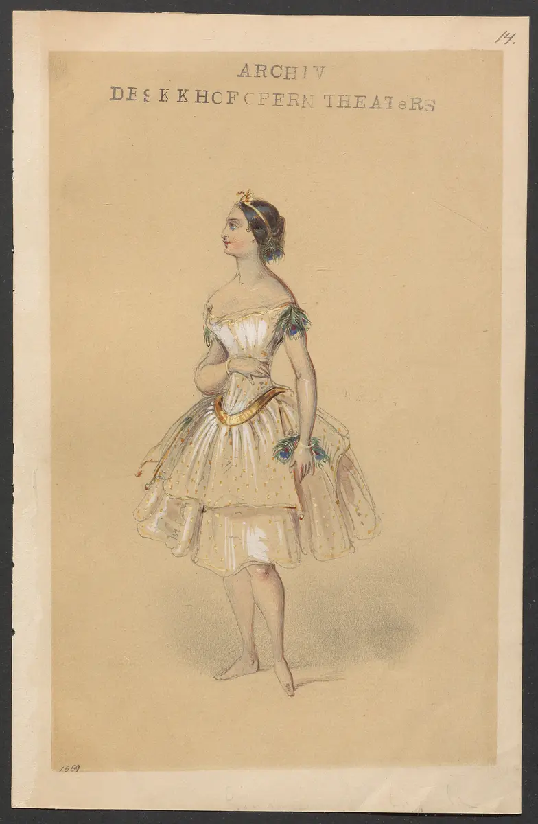 Méline, oder Die Nymphe des Tales, Suchtitel: Meline, oder Die Nymphe des Tales, Titel der Serie: Figurinen des k.k. Hofoperntheaters