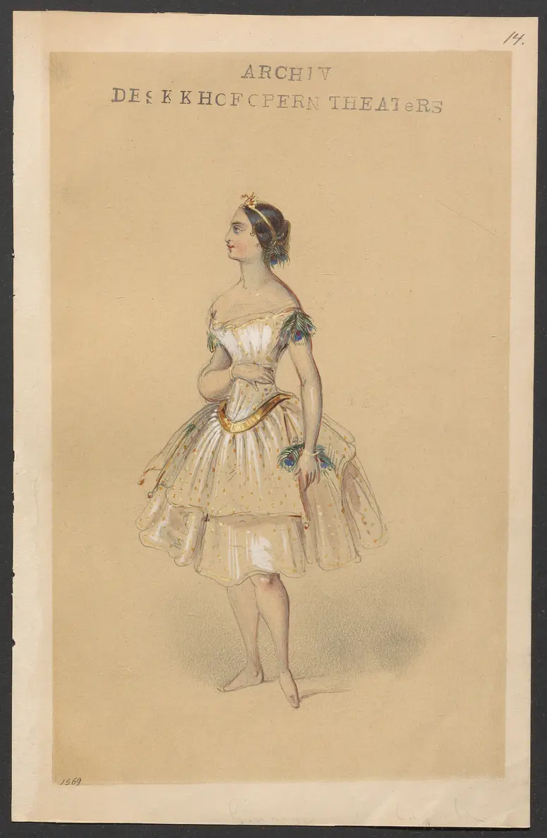Méline, oder Die Nymphe des Tales, Suchtitel: Meline, oder Die Nymphe des Tales, Titel der Serie: Figurinen des k.k. Hofoperntheaters