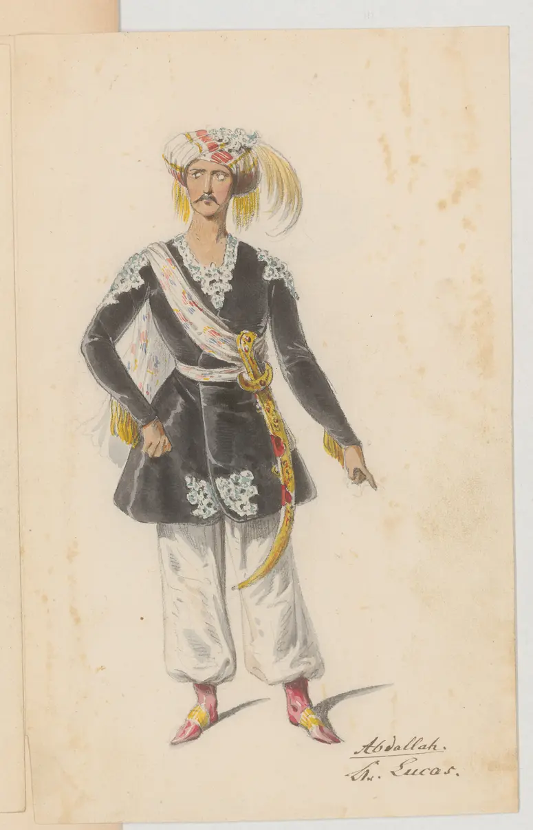 Ein weibliches Herz, Titel der Serie: Figurinen des k.k. Hof-Burgtheaters