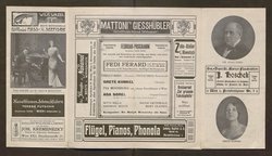 Kabarett Fledermaus, Titel in Vorlageform: Fledermaus 1911-12, Verweis auf Stücktitel: Colombinens Untreue, Verweis auf Stücktitel: Das blonde Abenteuer, Verweis auf Stücktitel: Kokottchens Mission