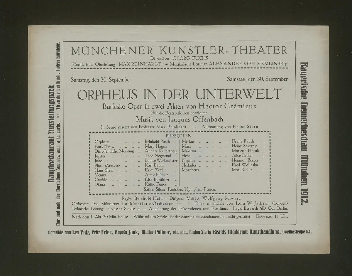 Orpheus in der Unterwelt