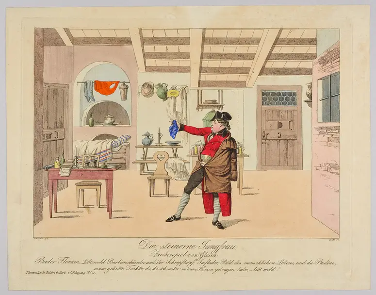 Die steinerne Jungfrau, Titel der Serie: Theatralische Bilder-Gallerie, Name der Zeitschrift: Wiener Theaterzeitung