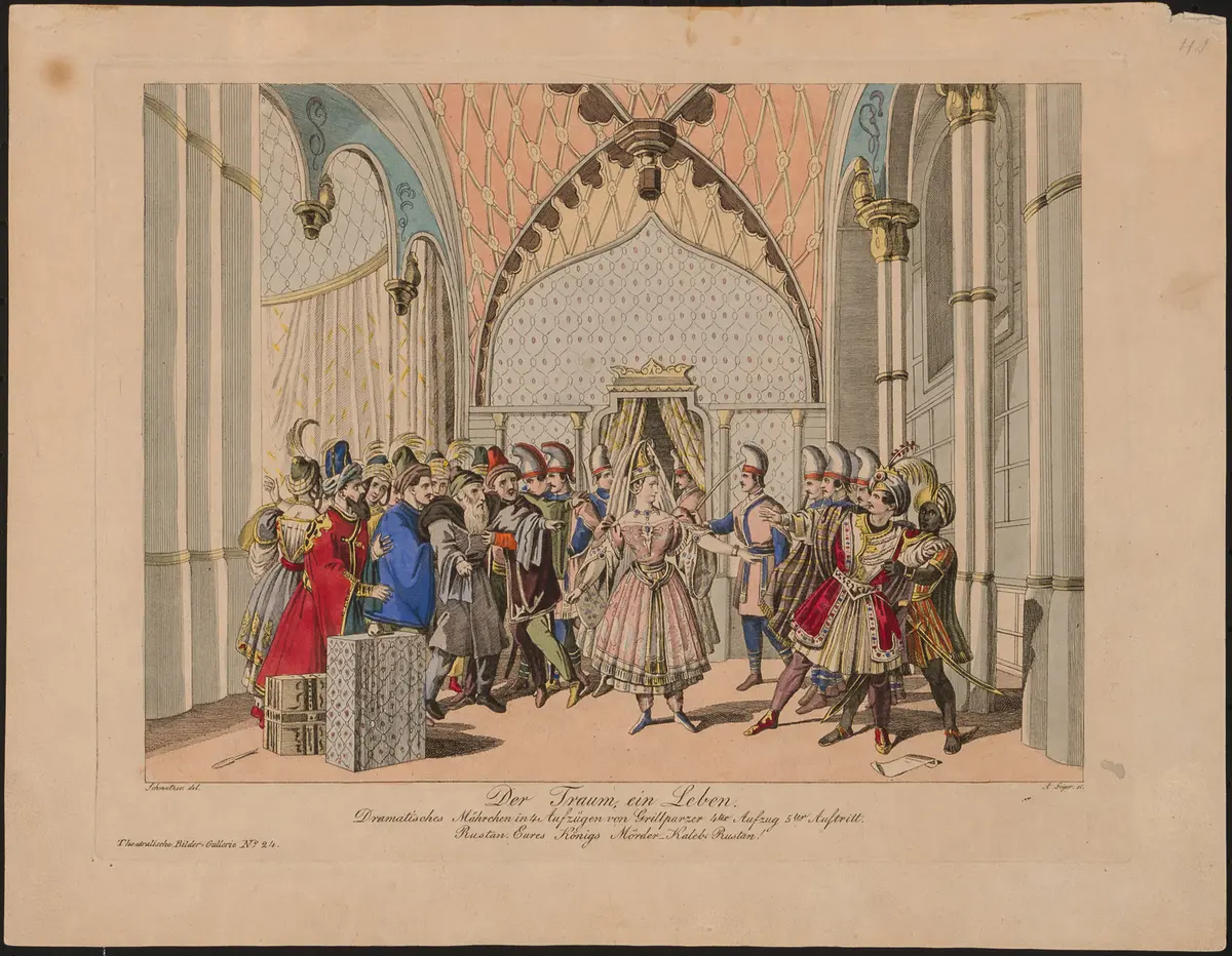 Der Traum, ein Leben, Alternativtitel: Der Traum ein Leben, Titel der Serie: Theatralische Bilder-Gallerie, Name der Zeitschrift: Wiener Theaterzeitung