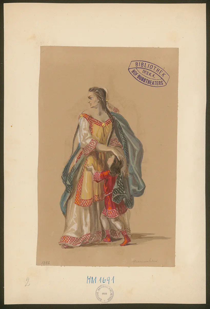 Macbeth, Titel der Serie: Figurinen des k.k. Hof-Burgtheaters