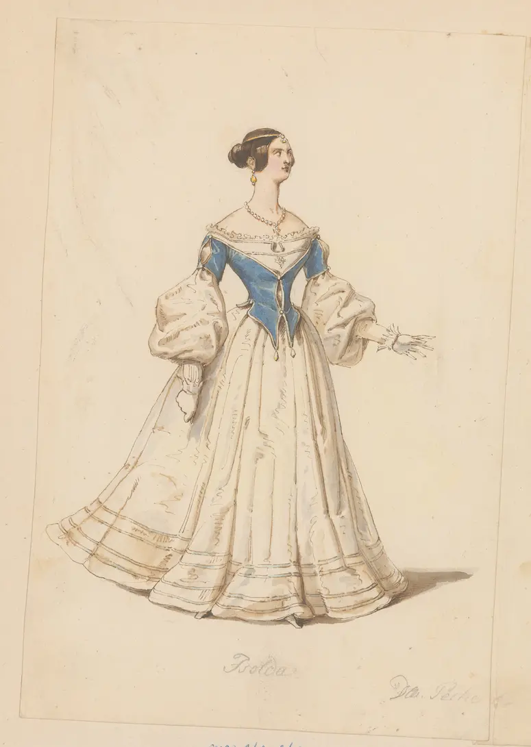 Die Geschwister von Nürnberg, Titel der Serie: Figurinen des k.k. Hof-Burgtheaters