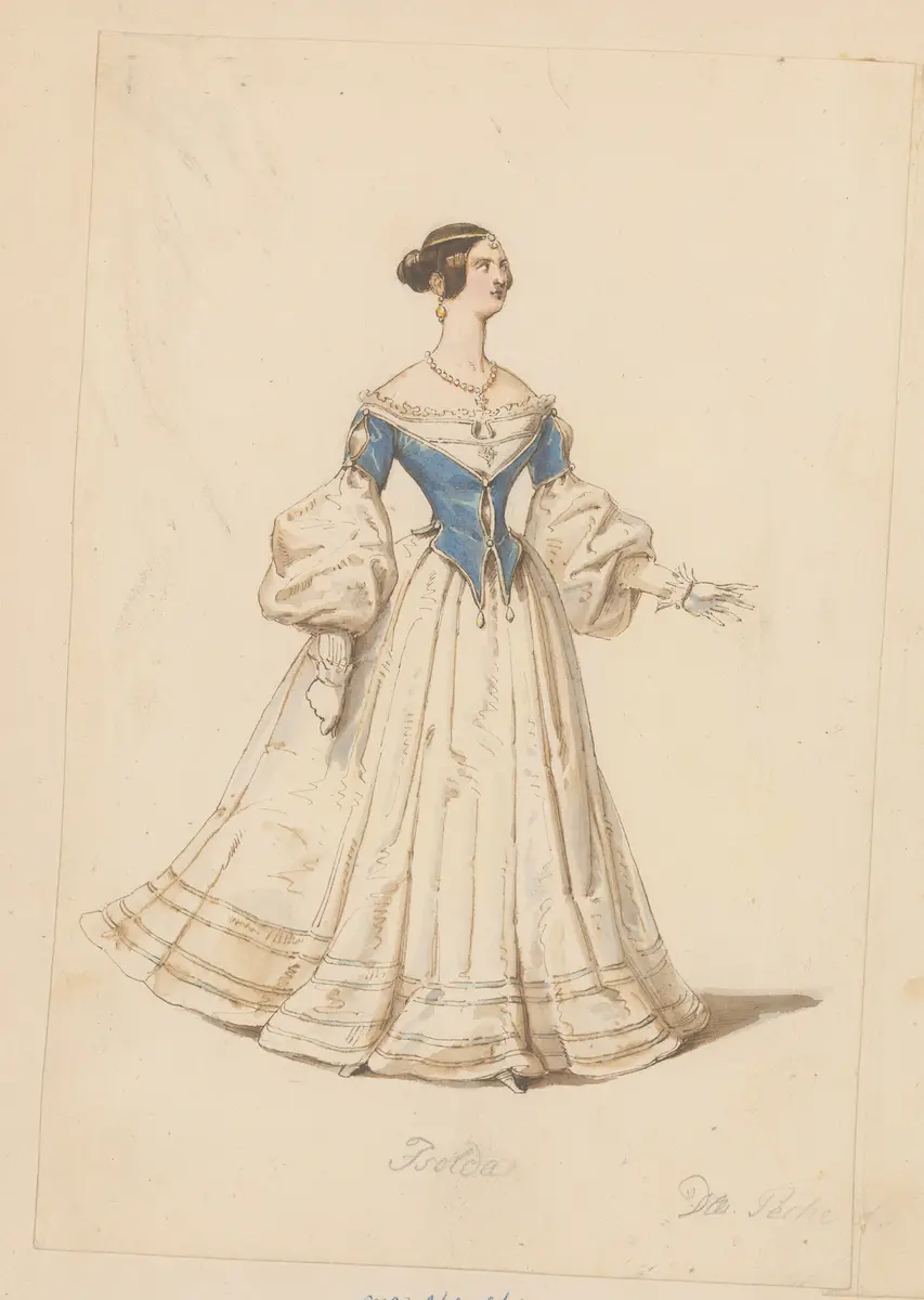 Die Geschwister von Nürnberg, Titel der Serie: Figurinen des k.k. Hof-Burgtheaters