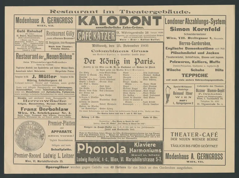 Der König in Paris, Colombinens Gruß