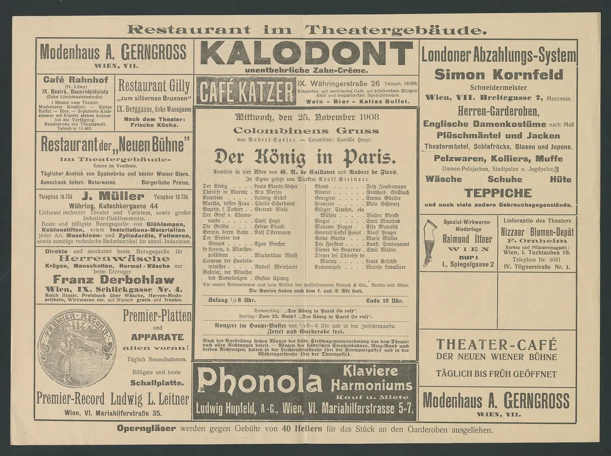 Der König in Paris, Colombinens Gruß