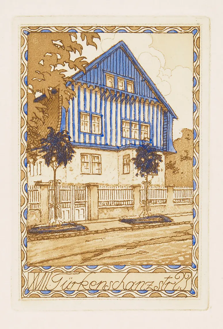 Briefpapier Fritz Paulick, Alternativtitel: Briefkopf F. Paulick, Titel in Vorlageform: XVIII. Türkenschanzstr. 23