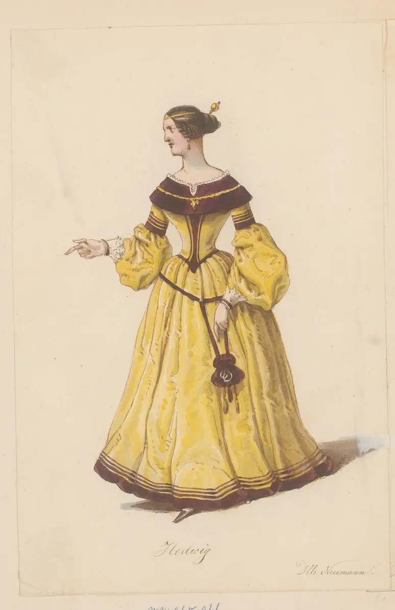 Die Geschwister von Nürnberg, Titel der Serie: Figurinen des k.k. Hof-Burgtheaters