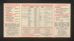 Salzburger Festspiele 1930, Titel in Vorlageform: Festivals de Salzbourg 1930, Verweis auf Stücktitel: Figaros Hochzeit, Verweis auf Stücktitel: Don Juan, Verweis auf Stücktitel: Fidelio, Verweis auf Stücktitel: Der Rosenkavalier, Verweis auf Stücktitel: Don Pasquale, Verweis auf Stücktitel: Jedermann, Verweis auf Stücktitel: Kabale und Liebe, Verweis auf Stücktitel: Der Diener zweier Herren, Verweis auf Stücktitel: Viktoria