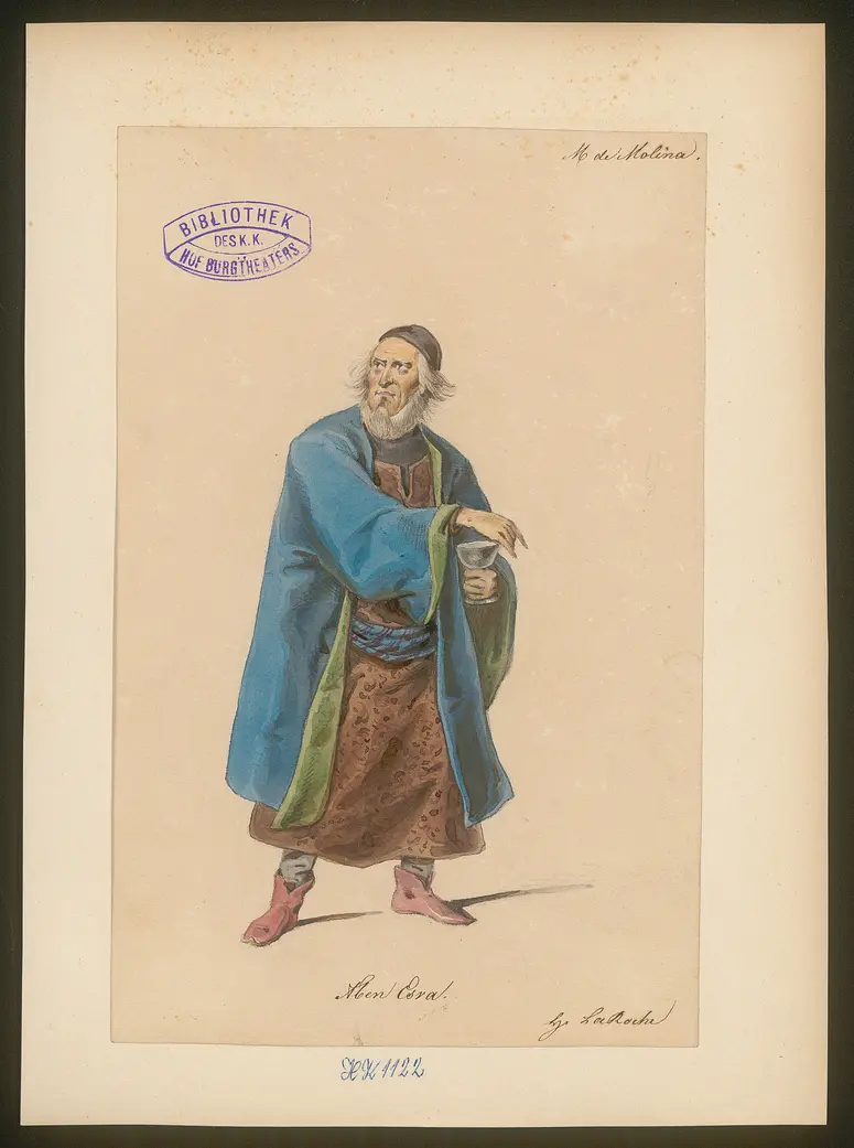 Donna Maria de Molina, Titel der Serie: Figurinen des k.k. Hof-Burgtheaters