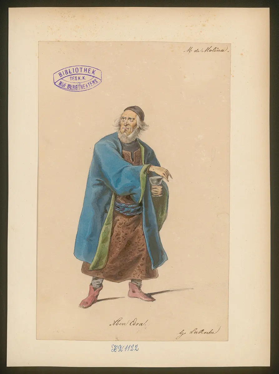 Donna Maria de Molina, Titel der Serie: Figurinen des k.k. Hof-Burgtheaters