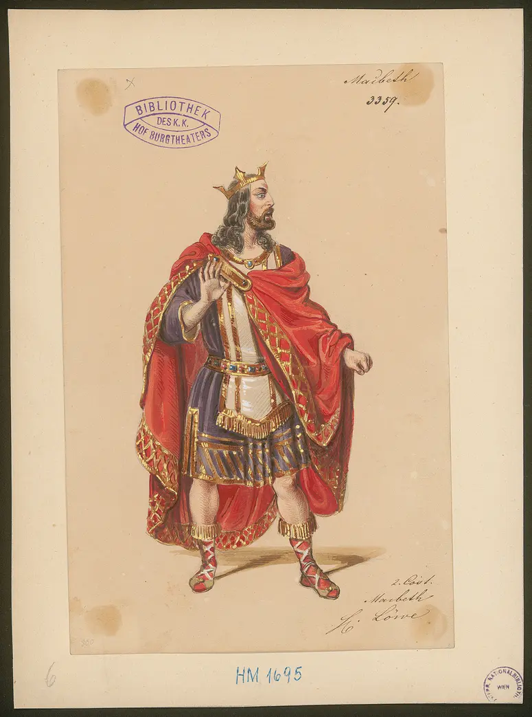 Macbeth, Titel der Serie: Figurinen des k.k. Hof-Burgtheaters